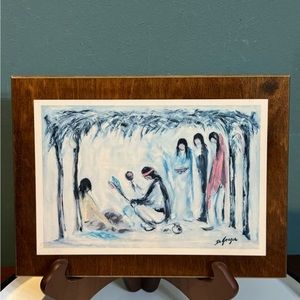 Ted DeGrazia Prints Laminated On Wood “Desert Medicine Man”